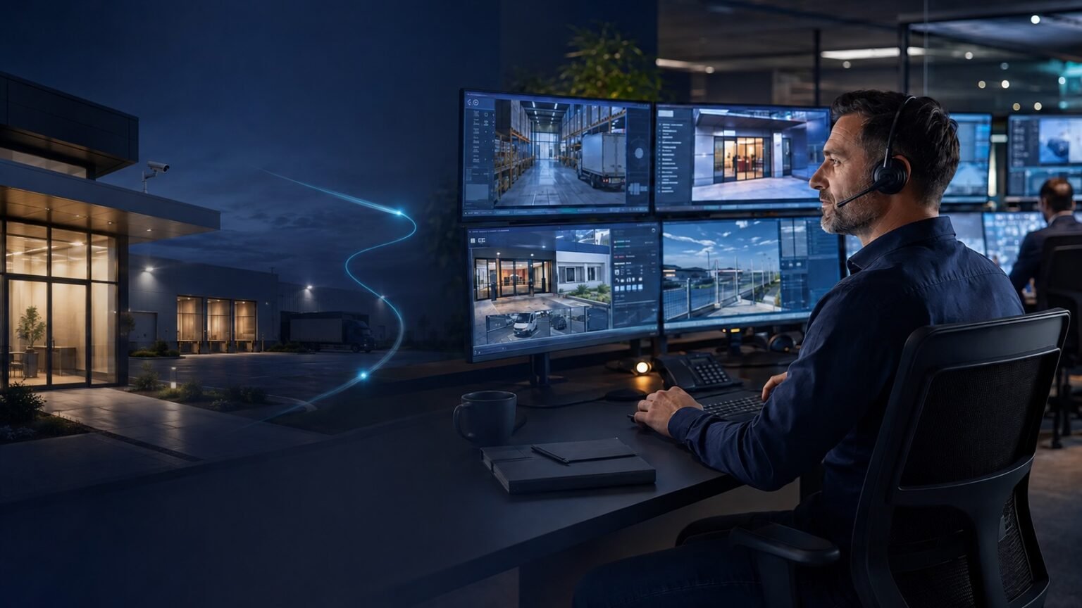 Télésurveillance entreprise 24h/24 pour locaux professionnels